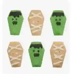 Thrills And Chills Rawhide Alternative Coffin Dog Treats 8 Count 6 Oz