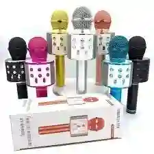 Micrófono Inalámbrico Karaoke Ws-858 Bluetooth