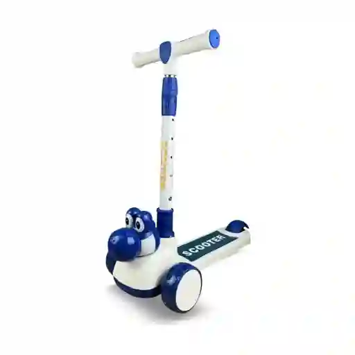 Patineta Dinosaurio Para Niños Azul Sml