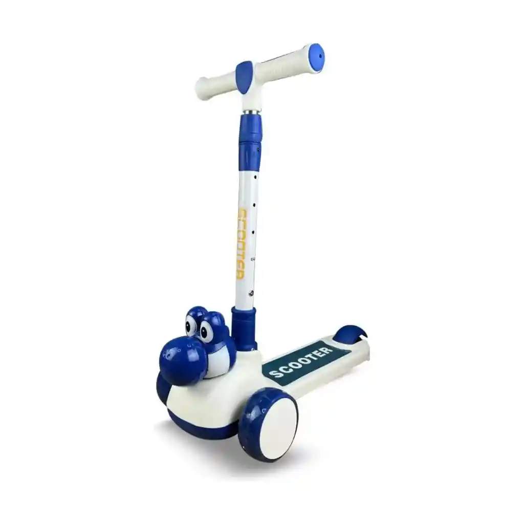 Patineta Dinosaurio Para Niños Azul Sml