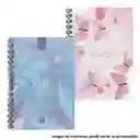 Cuaderno Argollado Pasta Dura 160 Hojas 5 Materias Mujer Lukis Pequeño Cuadriculado 📔🌷