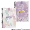 Cuaderno Argollado Pasta Dura 160 Hojas 5 Materias Mujer Lukis Pequeño Cuadriculado 📔🌷