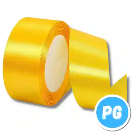 Cinta Tela 4cm X30 Metros Amarilla