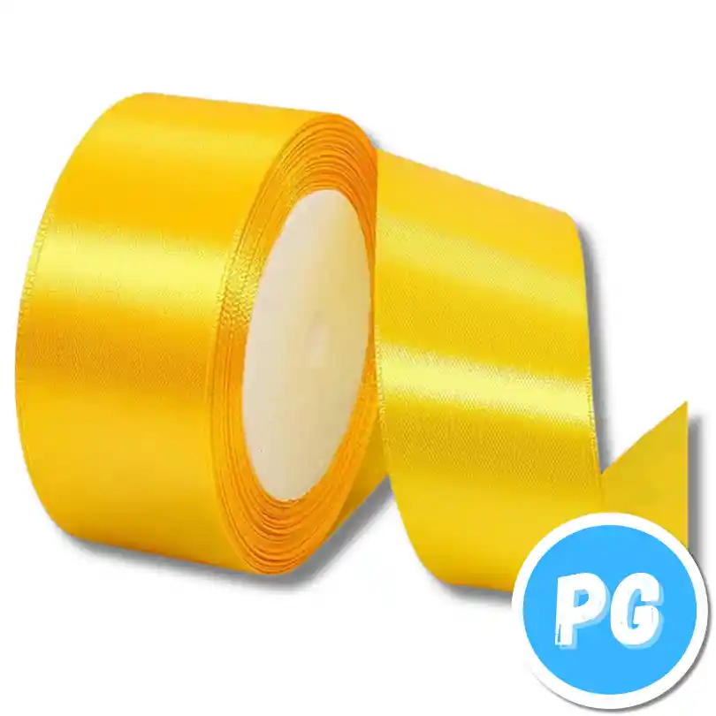 Cinta Tela 4cm X30 Metros Amarilla