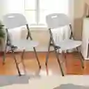 Silla Plegable Blanca