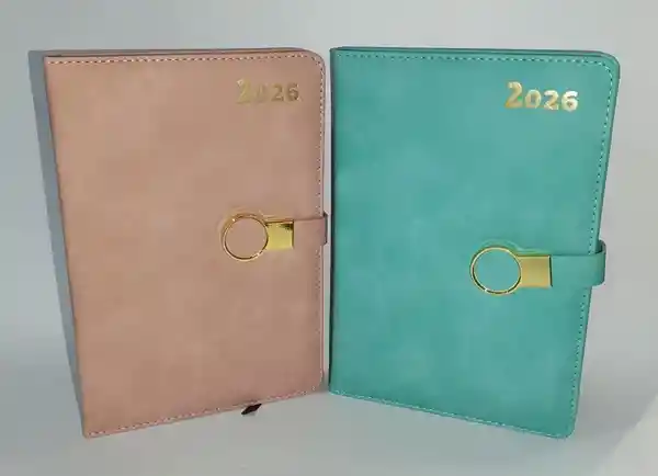 Agenda Diaria 2026 Broche Dorado Ref-22309-24