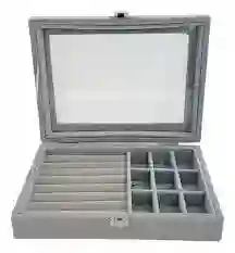 Joyero Caja Exhibición Estuche Organizador De Joyas Ld-1016