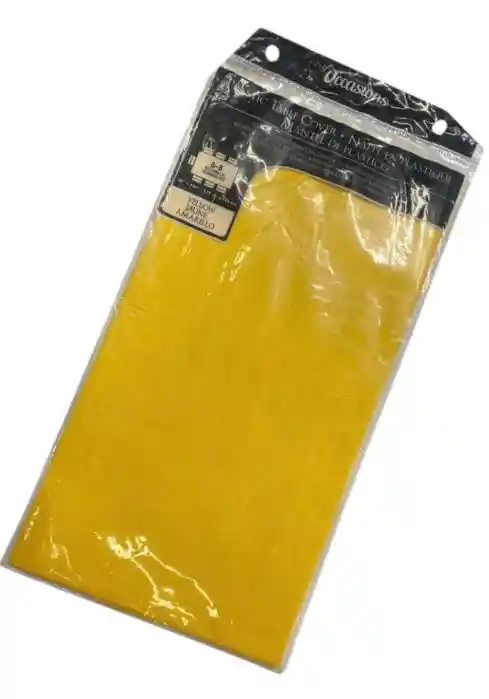 Mantel Amarillo Plástico Rectangular (137 Cms X 274 Cms )