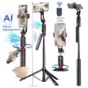 Trípode/palo Selfie/estabilizador Con Seguimiento De Movimiento Ia 3 En 1 De 1.80 Cm