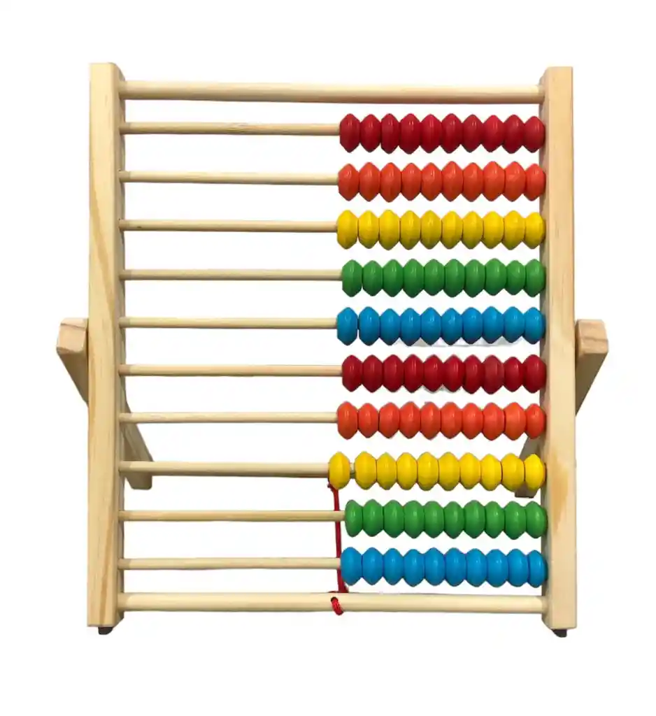 Ábaco De Madera Didáctico – Juego Educativo Para Niños