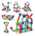 Fichas Bloques Magnéticos Construcción Juego Armar 42 Piezas
