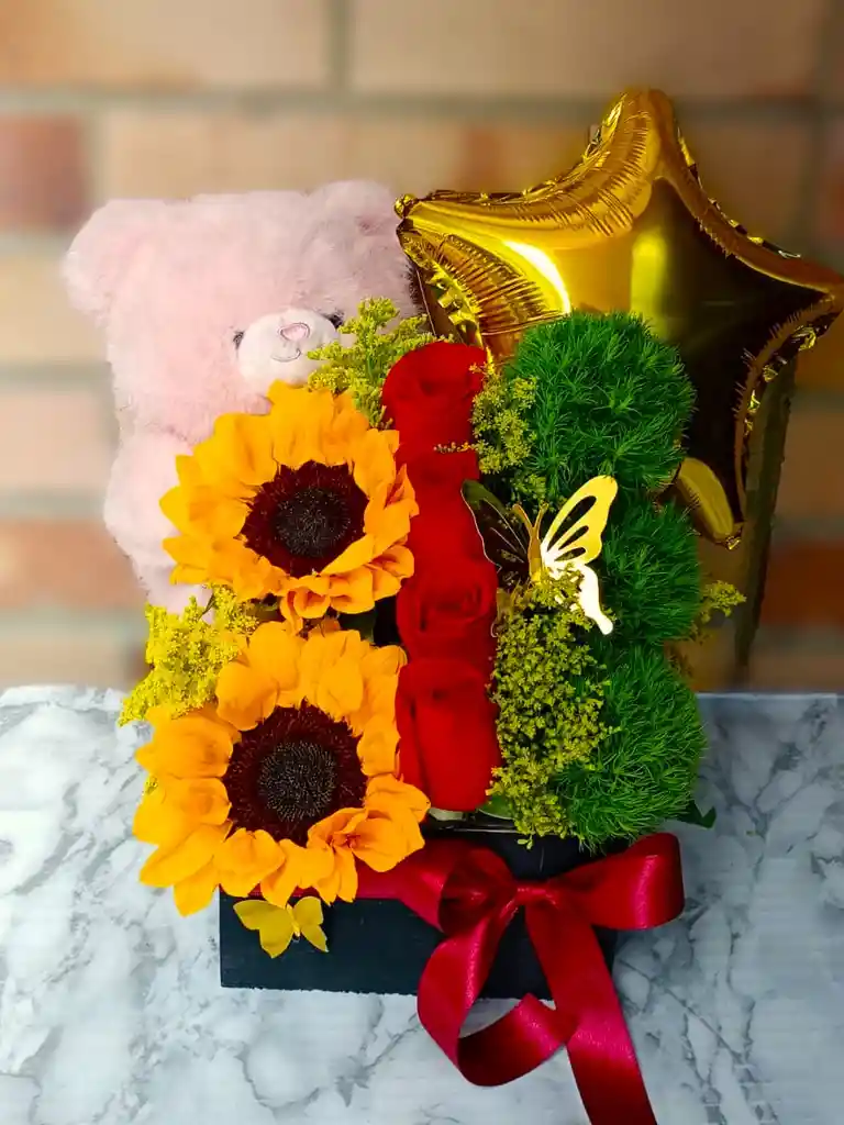 Box Girasol Y Rosas