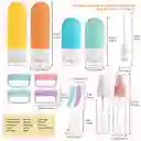 Kit De Viaje Botellas Para Shampoo, Jabón Y Accesorios Viaje