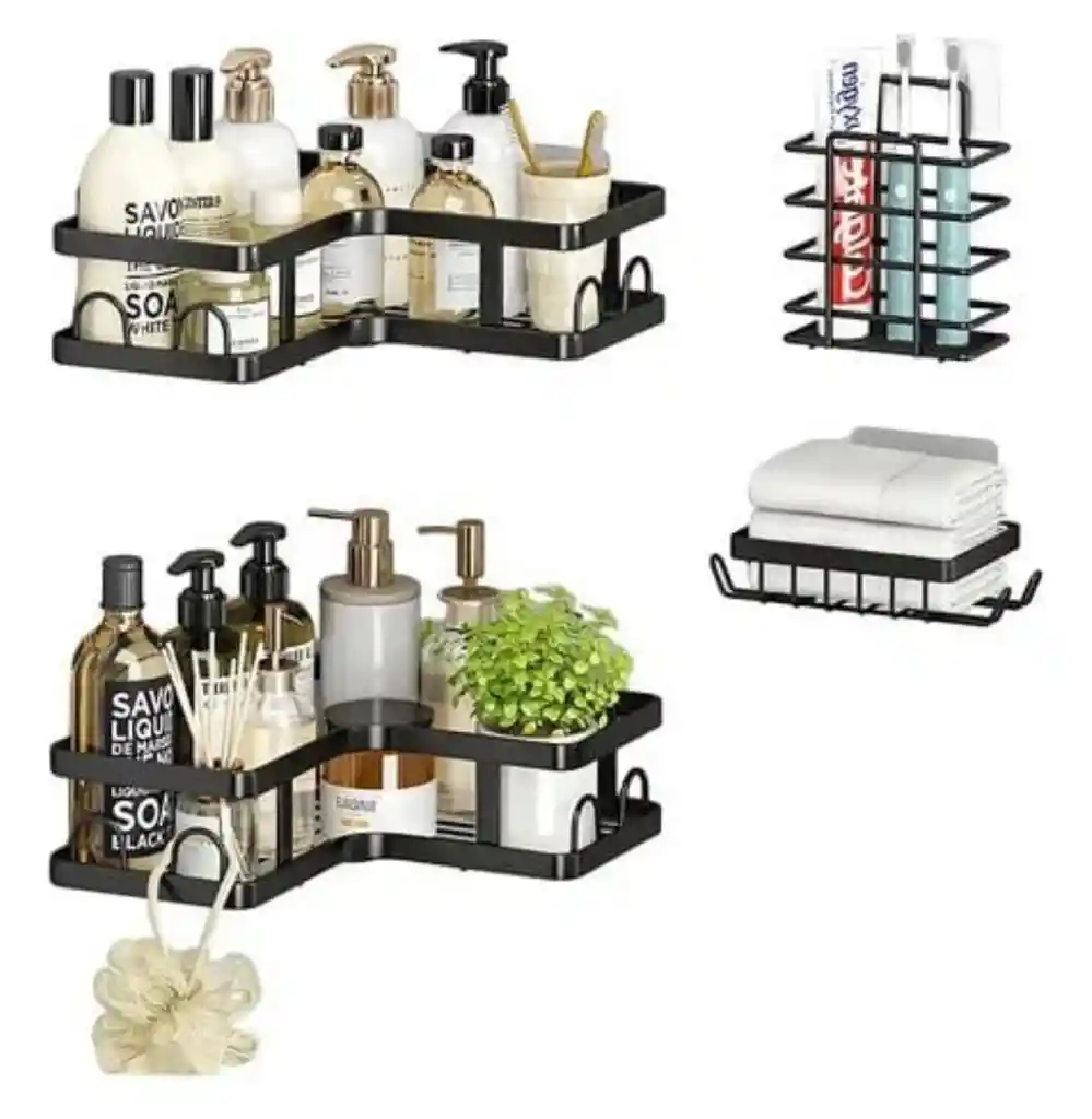 Organizador Ducha Baño Esquinero Inoxidable X4