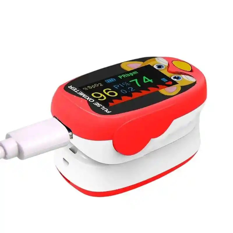 Pulso Oximetro Pediatrico Saturador Usb Recargable + Estuche