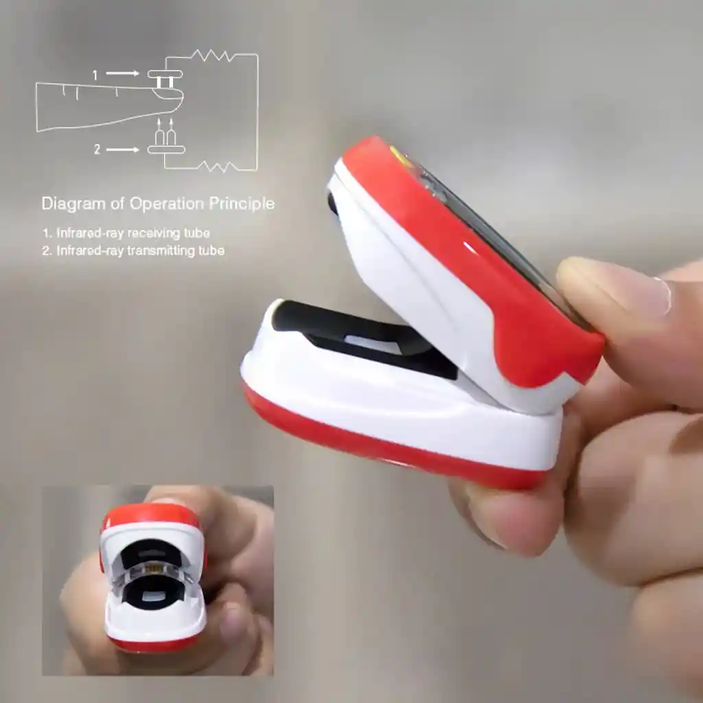Pulso Oximetro Pediatrico Saturador Usb Recargable + Estuche