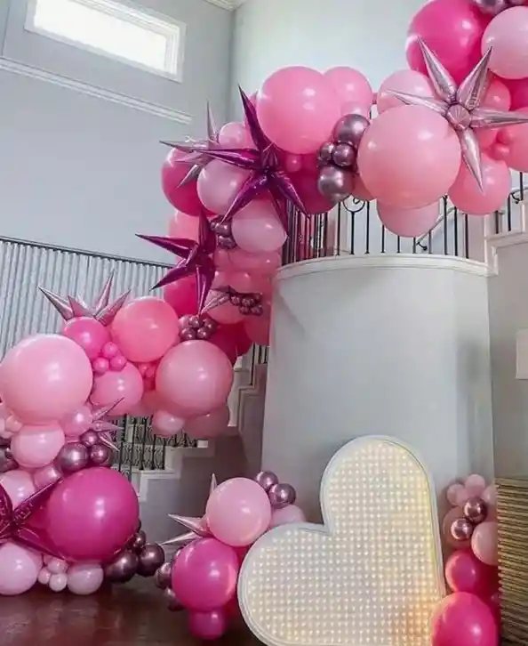 Globos De Látex Rosas Intensos X 50 Unidades