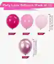 Globos De Látex Rosas Intensos X 50 Unidades
