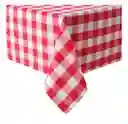 Mantel Picnic Rojo Rectangular Plástico Desechable