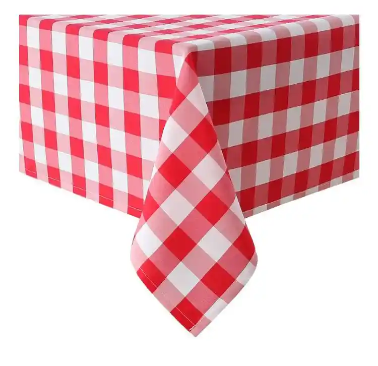 Mantel Picnic Rojo Rectangular Plástico Desechable