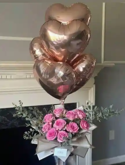 Globos Con Forma De Corazón Metalico