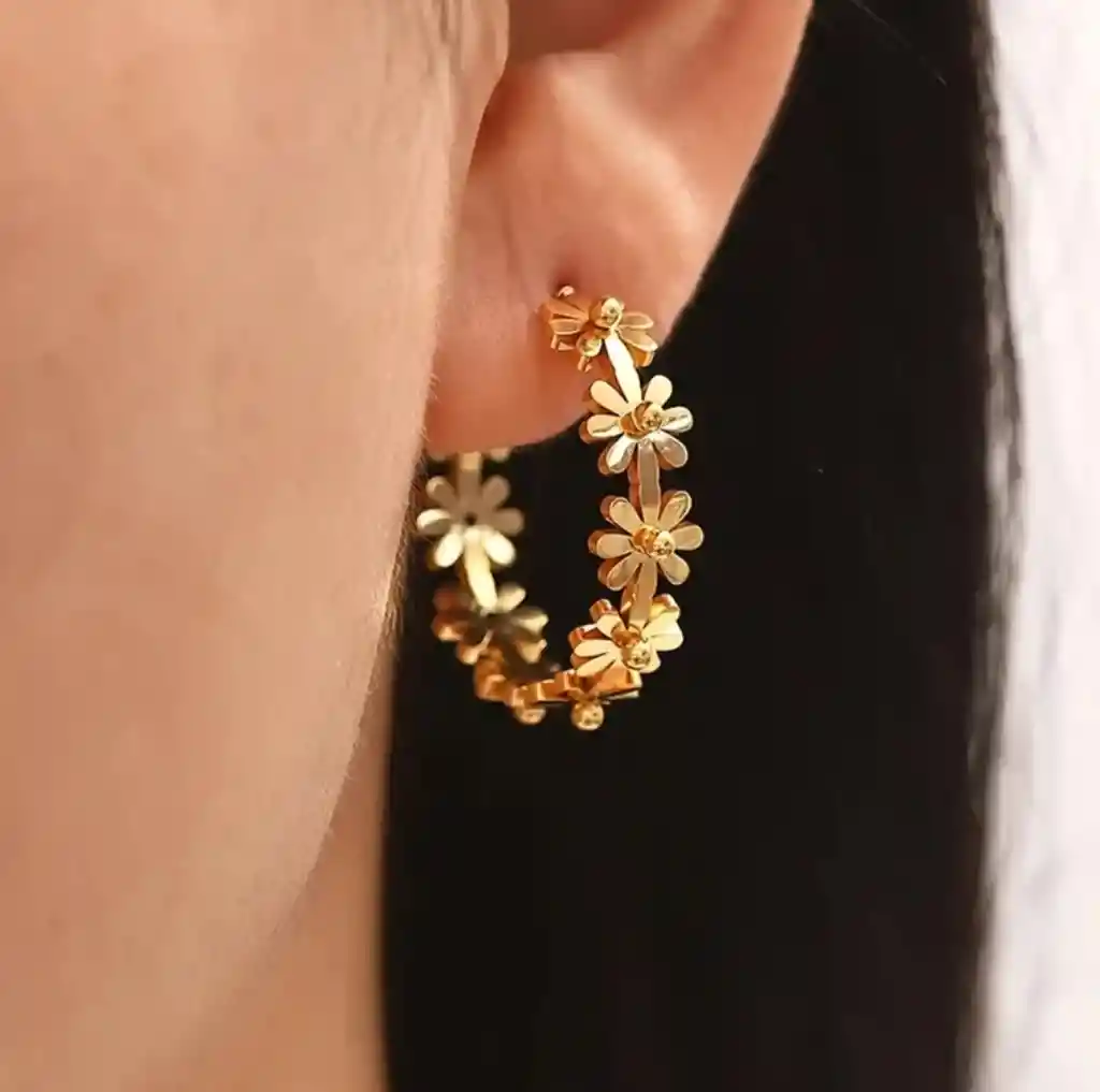 Candongas Dalias Doradas