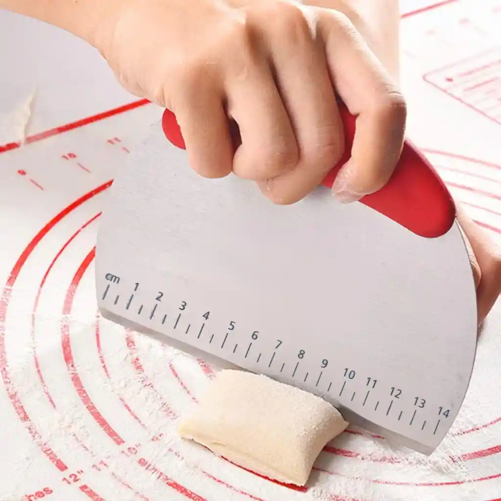 Espátula Y Cortador De Masa Con Escala De Medición