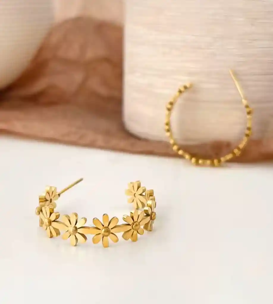 Candongas Dalias Doradas