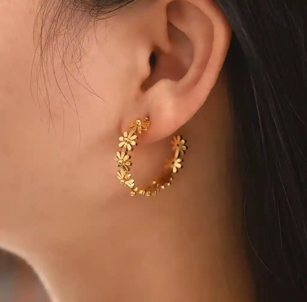 Candongas Dalias Doradas