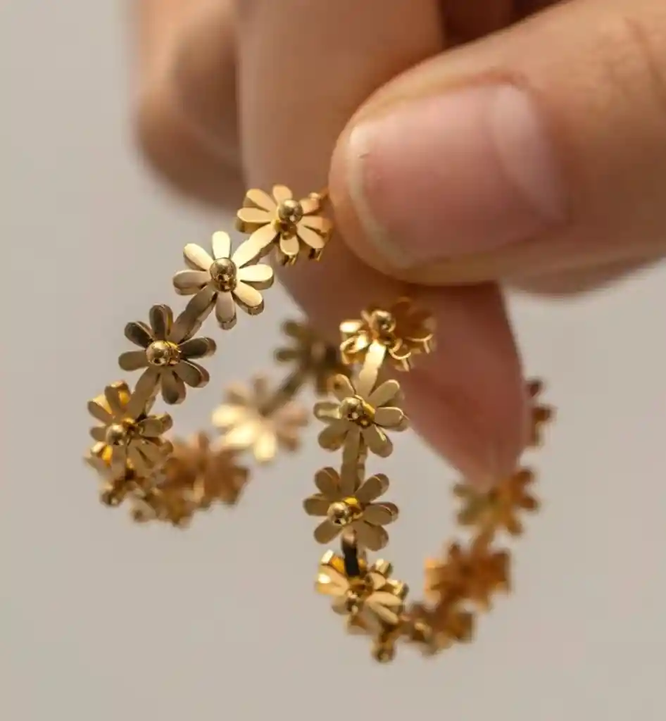 Candongas Dalias Doradas