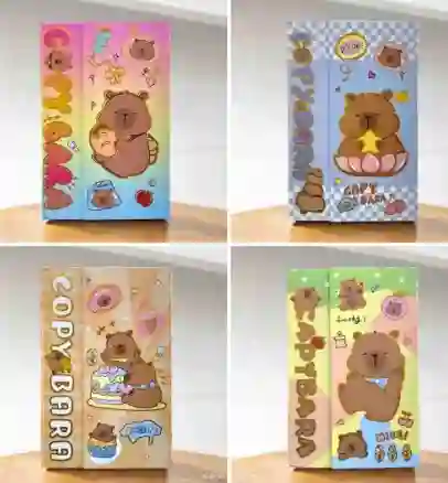 Agenda Y Planeador De Capibara Con Broche Magico