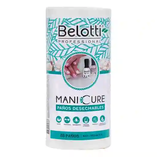 Paños Desechables Manicure Rollo Belotti X 88unds
