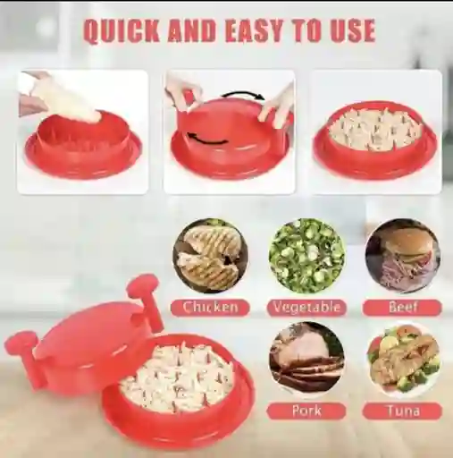 Desmechador Triturador Manual Para Carne Pollo Verduras