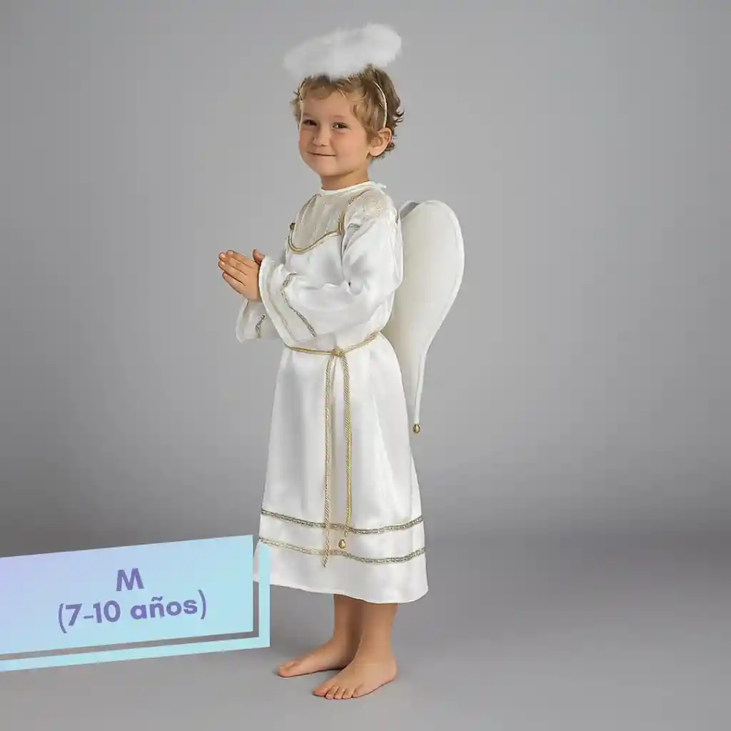 Disfraz Navidad Ángel Talla M (7-10 Años)