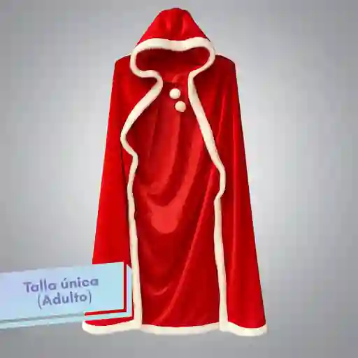 Disfraz Navidad Capa Navideña (talla Única)