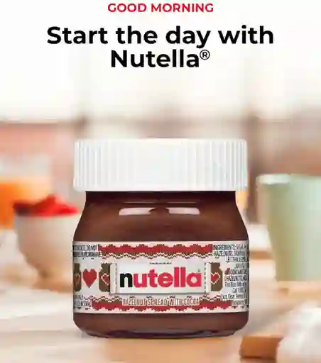 Nutella Ferrero® Mini Tarro De Vidrio Edición Navidad 30g