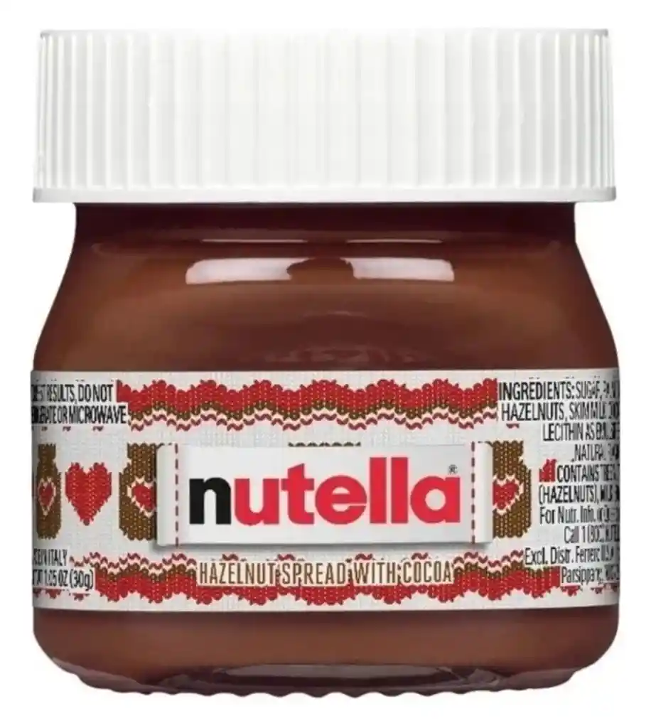 Nutella Ferrero® Mini Tarro De Vidrio Edición Navidad 30g