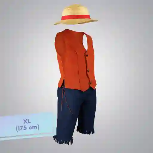 Disfraz Halloween Luffy One Piece Talla Xl (175 Cm)