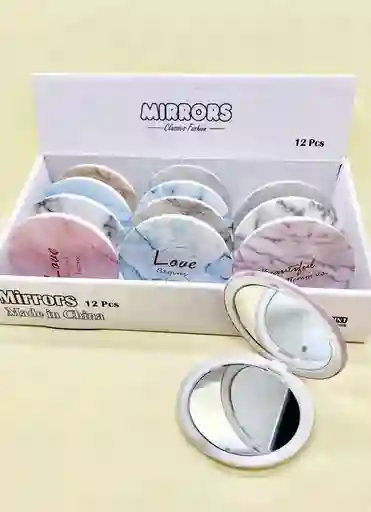 💫 Espejo Redondo De Cartera – Práctico Y Elegante ✨