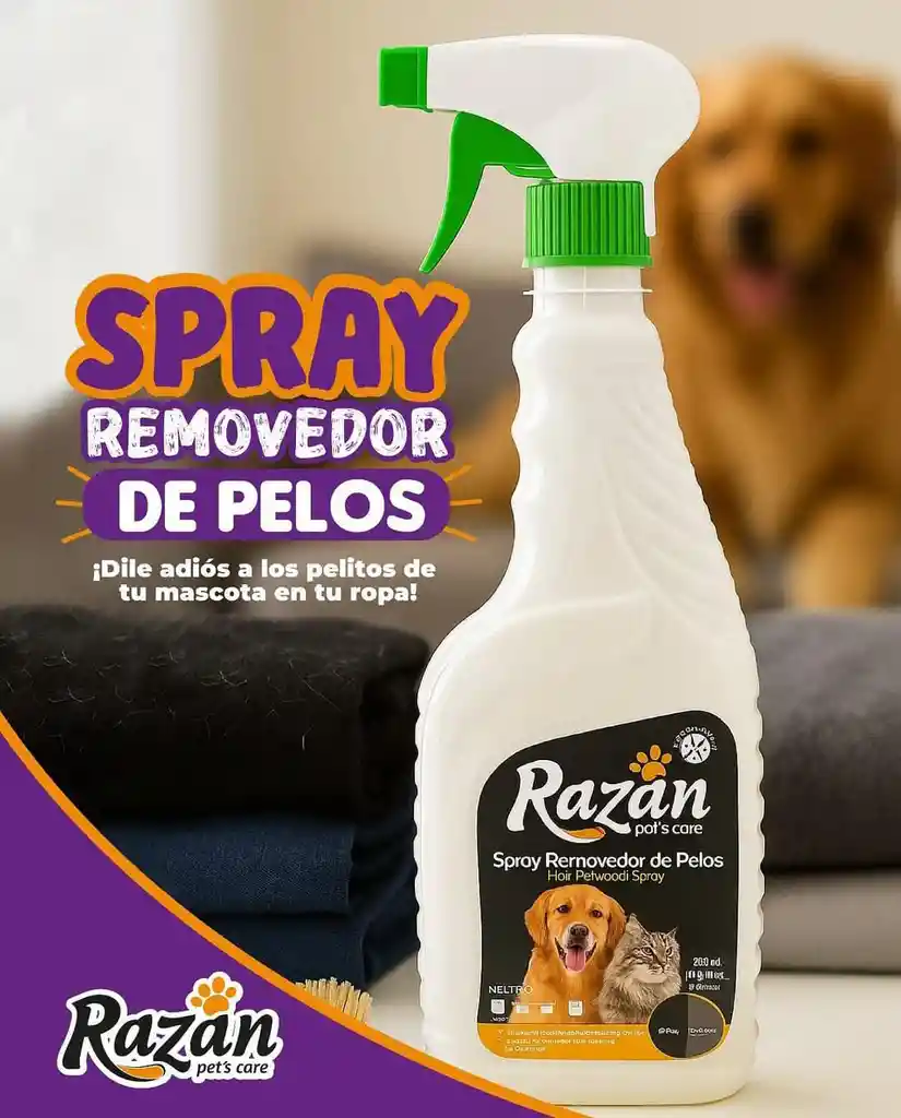 Quita Pelos De Perros Y Gatos Quita Pelos De Ropa 500 Ml