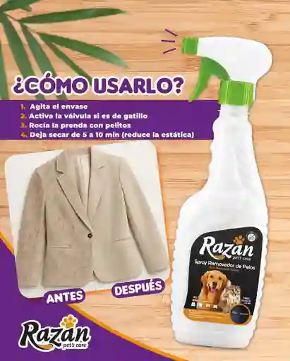Quita Pelos De Perros Y Gatos Quita Pelos De Ropa 500 Ml
