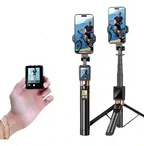 Palo Selfie Trípode Con Pantalla Inalámbrica Wifi Y Control Bluetooth