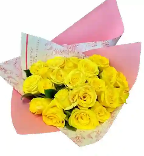 Ramo De Rosas Amarillas 24 Tallos