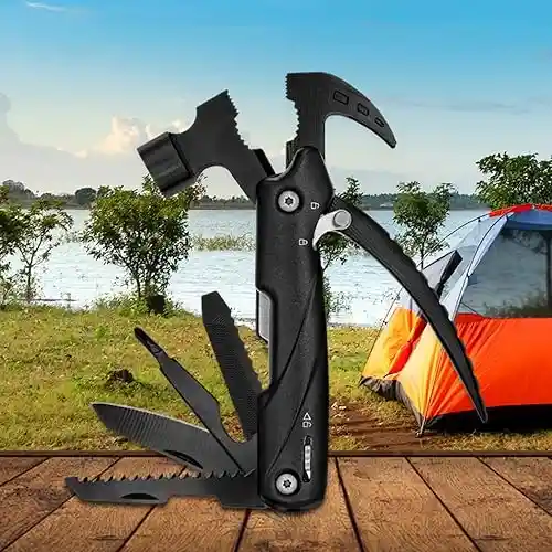 Herramienta Multifuncional Traveler 12 En 1 Con Martillo Y Navaja
