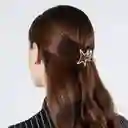 Pinza Caimán Gancho Estrellas Metalizadas Cabello Set X 3