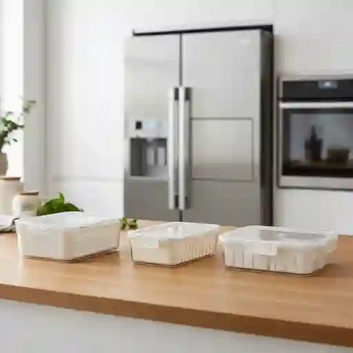 Set De Contenedores Para Organizar Alimentos En La Nevera X 3 Unidades