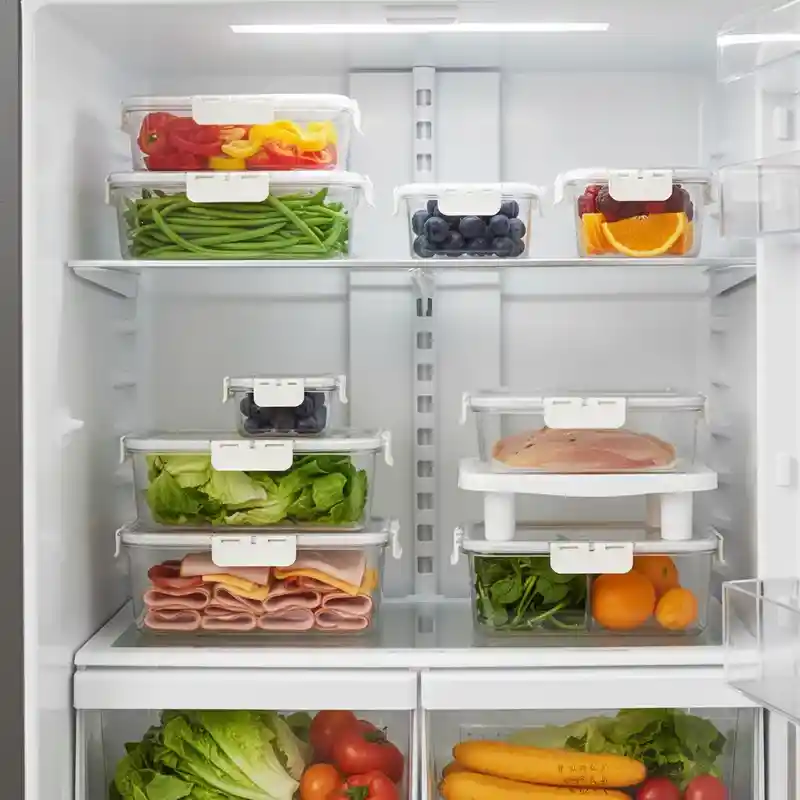 Set De Contenedores Para Organizar Alimentos En La Nevera X 3 Unidades