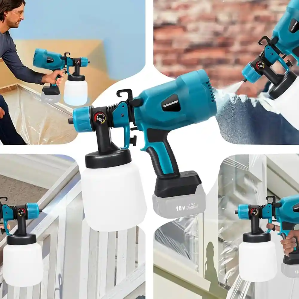 Pistola Eléctrica Para Pintar Con Accesorios