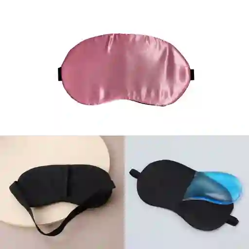 Máscara Antifaz Cubre Ojos Para Dormir Descansar En Satín