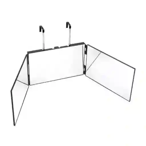 Espejo Triple 360° Con Ganchos